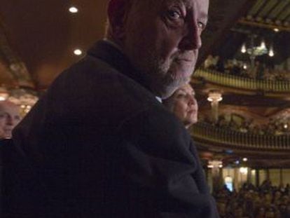 Joan de Sagarra, hijo del poeta Josep Maria de Sagarra, ayer en el Palau de la Música.