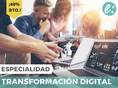 Especialízate en la implementación de estrategias digitales. ¡40% de dto.!