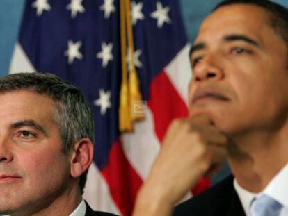 George Clooney y Barack Obama.