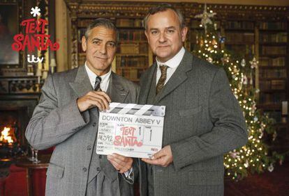 Clooney y Bonneville, en el rodaje.