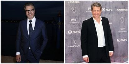 Los actores Colin Firth (izquierda) y Hugh Grant.