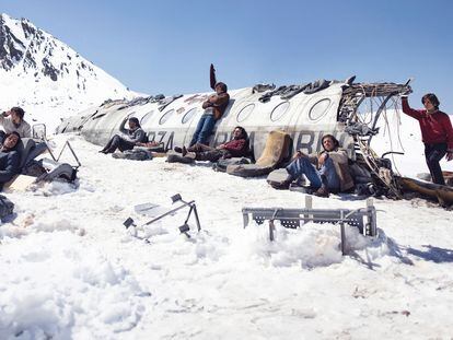 Fotograma de la película 'La sociedad de la nieve', del director Juan Antonio Bayona.