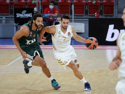 Pierria Henry controla los movimientos de Campazzo.