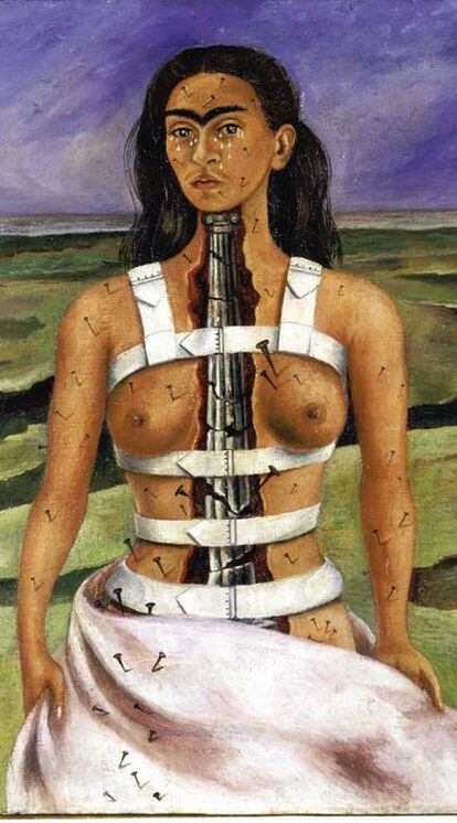 <i>La columna rota, </i>de Frida Kahlo, un autorretrato de 1944.