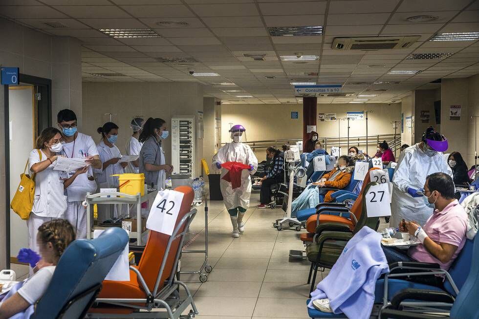 Una sala en urgencias destinada a pacientes con coronavirus.