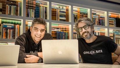 Liester Acevedo y Alfredo Ouro (a la derecha), fundadores de Onlive.Site.
