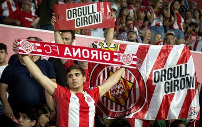 Aficionados del Girona. 