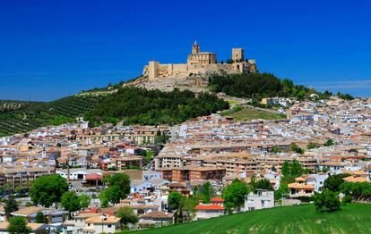 Alcalá la Real, en Jaén, con la fortaleza de La Mota. 