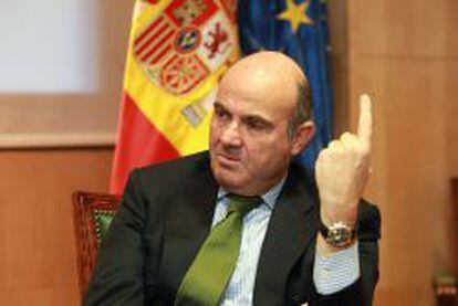 El ministro de Econom&iacute;a Luis de Guindos.