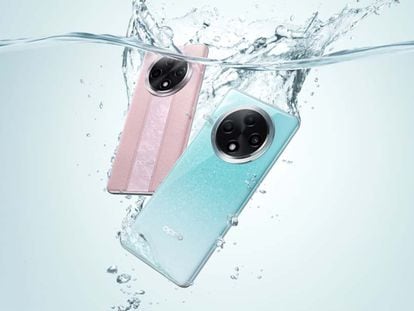 Teléfono OPPO A3 Pro agua bajo el agua