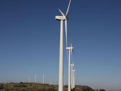 Parque e&oacute;lico de Acciona en Lleida.