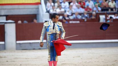 Iván Fandiño, el 27 de mayo de 2017, en la plaza de Las Ventas.