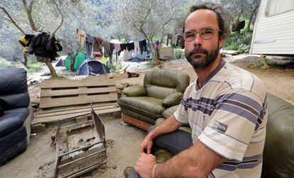 Cédric Herrou, condenado por ayudar a migrantes en la frontera franco-italiana.
