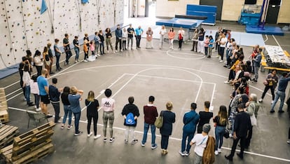 Una de las actividades realizadas en el encuentro de Ciudades Amigas de la Infancia.