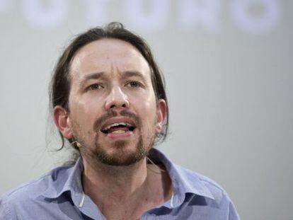 Pablo Iglesias, ayer en Madrid.