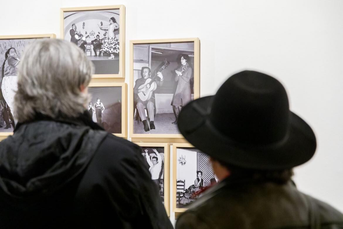 Algunas de las fotografías históricas que forman parte de la exposición 'Flamenco Chipén'.