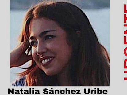 Natalia Sánchez Uribe, estudiante de 22 años desaparecida en París (Francia).