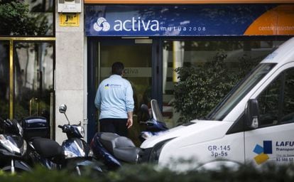 Una oficina de Activa Mutua en Barcelona.