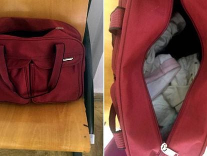 La Guardia Civil localiza en Melilla a un bebé oculto en un bolso de deporte
