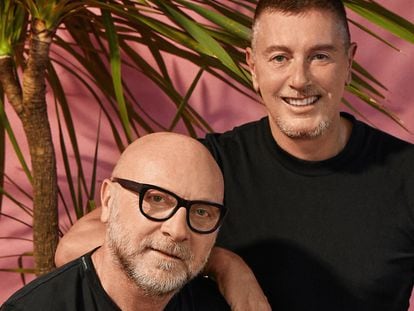 Los diseñadores italianos Domenico Dolce y Stefano Gabbana.