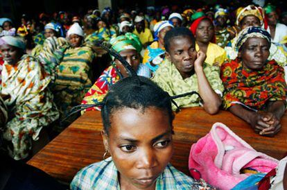 Mujeres violadas asisten a una conferencia de la ONU en el hospital de Panzi, en Bukavu (República Democrática de Congo).