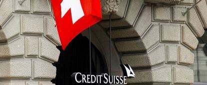 Fachada de la sede central del grupo Credit Suisse, en Zúrich.