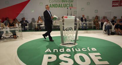 José Antonio Griñán, en el comité director del PSOE andaluz.