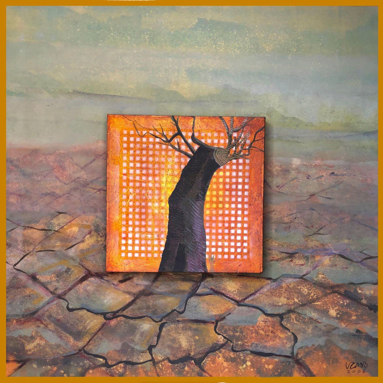 La obra 'Tierra con tronco superpuesto' (2006) de Victoria Cano.