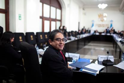 Augusto Jordán Rodas Andrade en el Congreso de Guatemala, en Ciudad de Guatemala, el 2 de agosto de 2022.