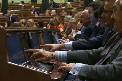 Votación de la propuesta de reforma constitucional en el Congreso el pasado 14 de septiembre.