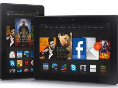 Nuevas tabletas Kindle Fire HDX de Amazon.