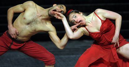 Un momento del ensayo de C(h)oeurs En el Teatro Real.