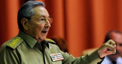 Ra&uacute;l Castro, este domingo en La Habana.