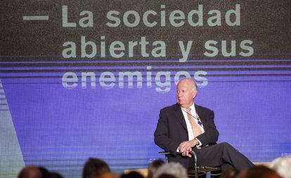 El expresidente de Chile Ricardo Lagos el jueves pasado en un encuentro pol&iacute;tico-empresarial en Buenos Aires.