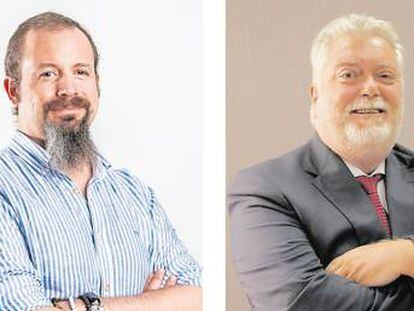 Ángel Luis Quesada, CEO de Onyze, y Alfred Escala, responsable del negocio Cloud de IBM en España.