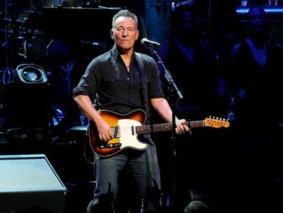 Bruce Springsteen durante un concierto benéfico en Nueva York en 2019.