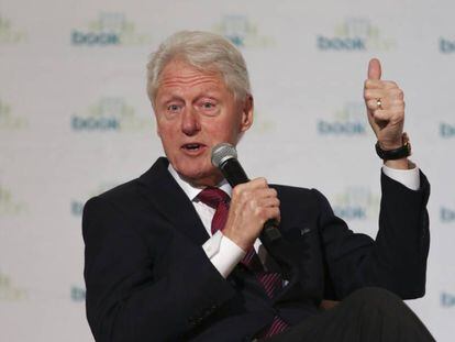 Bill Clinton en un acto de presentación de su libro el 4 de junio de 2018 en Nueva York.