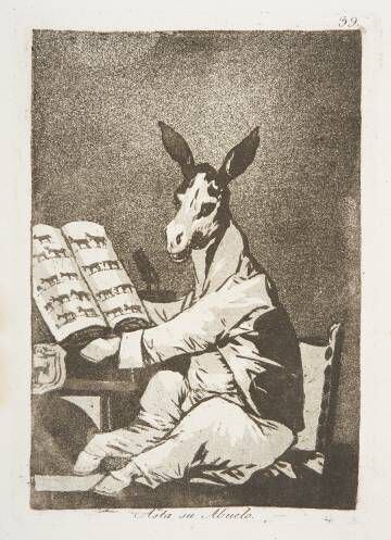 'El Asno literato' de Goya.
