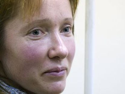 Yekaterina Zaspa hoy en los juzgados de San Petersburgo. 