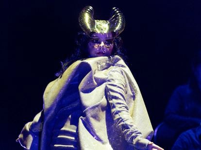 Björk, en un concierto el pasado 21 de junio en el centro de música La Seine Musicale, en París.
