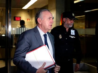 El expresidente de Pescanova Manuel Fernández de Sousa, a su salida de la Audiencia Nacional en 2013.