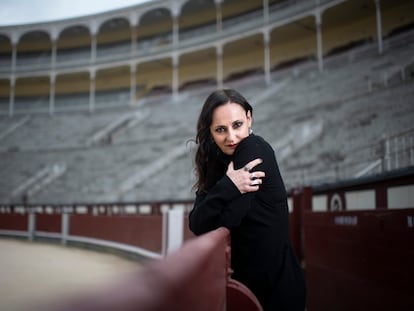 La dramaturga Angélica Liddell en la plaza de toros de Las Ventas.