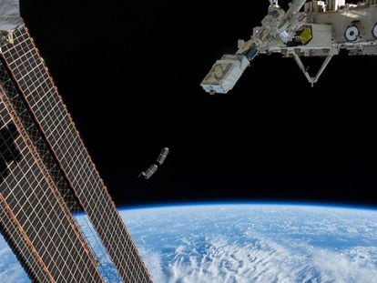 Nanosatélites lanzados en febrero desde la Estación Espacial Internacional.