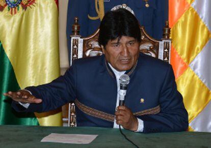 Evo Morales, en una intervención en La Paz.