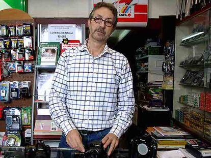 Frederic Girós, dueño de la tienda Foto Boada.