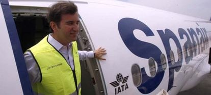 Ferran Soriano, presidente de la aerol&iacute;nea Spanair.