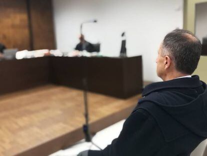 Pedro Varela este jueves durante el juicio. 