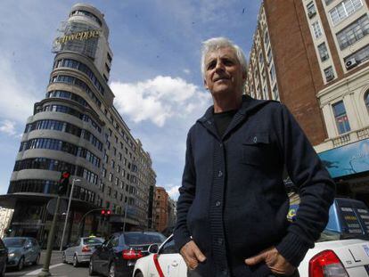 Kiko Veneno, retratado hace 10 d&iacute;as en la madrile&ntilde;a plaza del Callao.