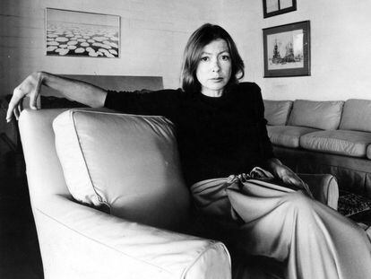 La escritora Joan Didion.