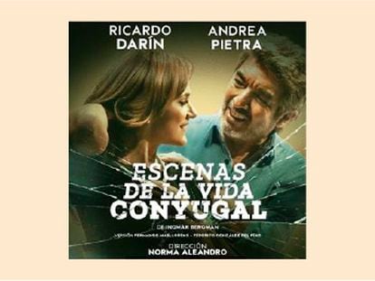 'ESCENAS DE LA VIDA CONYUGAL'. Con Ricardo Darín. A partir de diciembre en el Teatro Infanta Isabel de Madrid